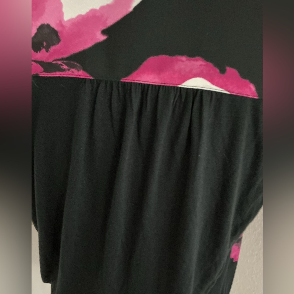 INC Women’s Sleeveless Black Pink Floral Peony Print Blouse M NWT - Picture 6 of 13